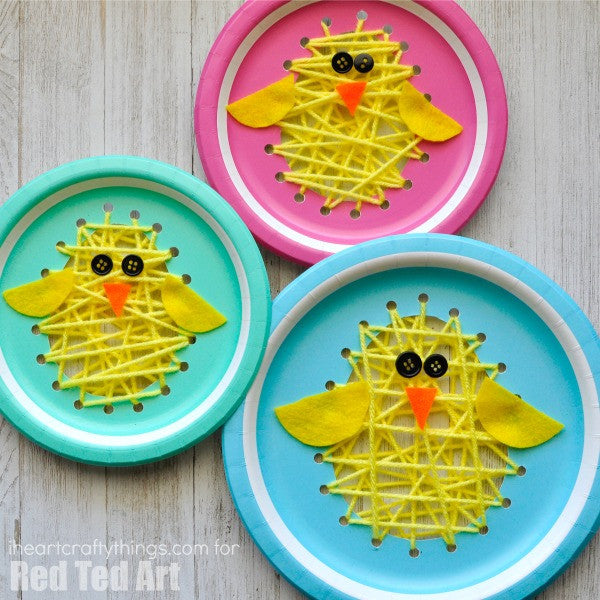 Paper Plate Chicks Red Ted Art