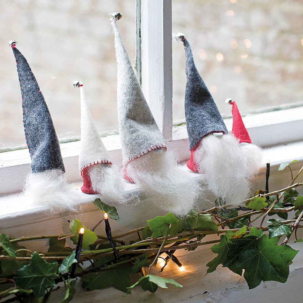 Scandi style santa hats and beards