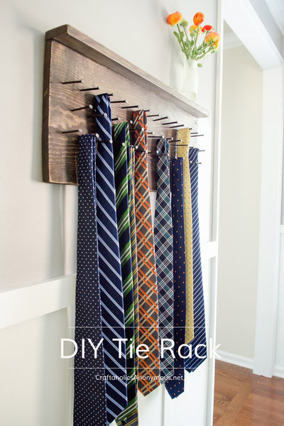 Tie rack tutorial Craftaholics Anonymous