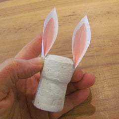 Valentines Cork Bunny step 4b
