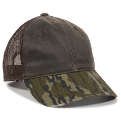Weathered Cotton Mesh Back with Camo