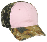 Pink with camo ladies camo hat