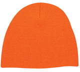 Basic Knit Blaze Orange Beanie