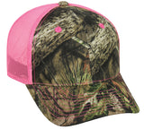 Mossy Oak Break-Up Country with Neon Pink Mesh back camo hat