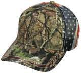 Mossy Oak Break-Up Country with USA Flag Mesh Back