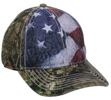 sublimated usa flag camo cap