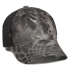 Kryptek Raid/Black Platinum Series Mesh Back Camo