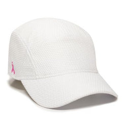 White Breast Cancer Awareness Hat