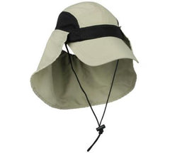 Moisture Wicking Hat with Removable Neck Guard