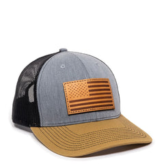 USA771 Heathered Grey/Black/Old Gold