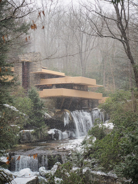 Falling Water in the Snow