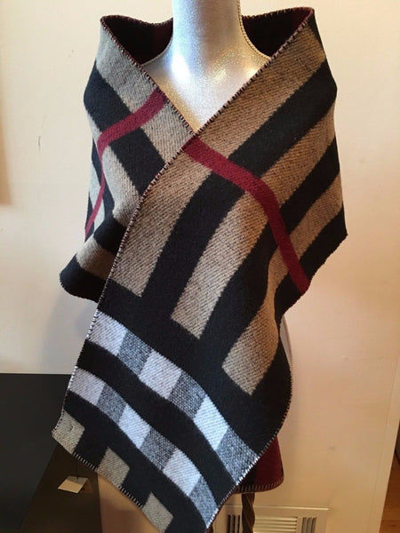 burberry wool and cashmere scarf