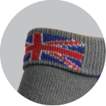 British flag on sock