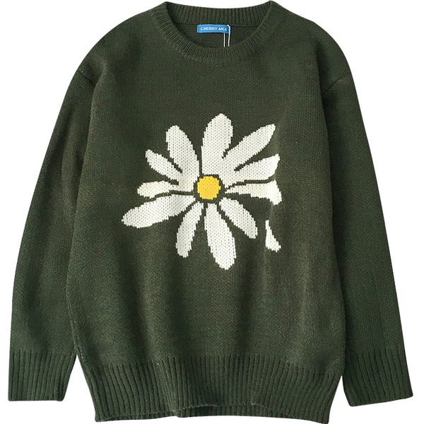 green daisy jumper