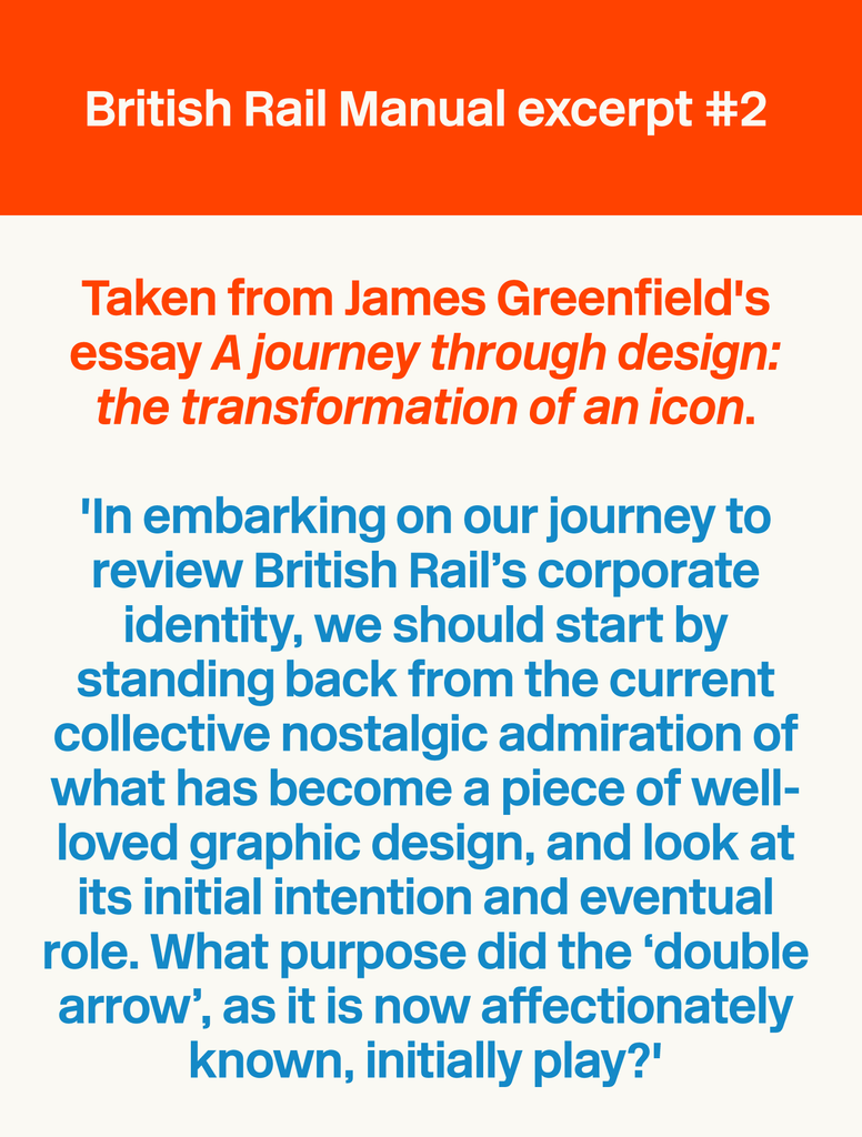 British Rail Manual Excerpt