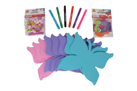 Creative Hands - Butterfly Bundle - Butterfly Craft Kit - Arts And Crafts For Kids - 4 Items