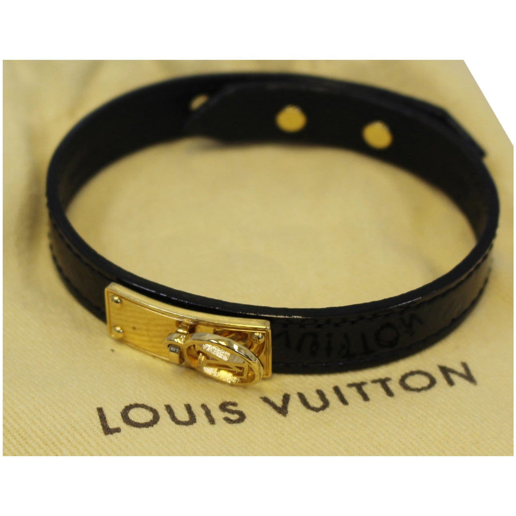 LOUIS VUITTON Logomania Bracelet LV Circle M4150 17 authentic