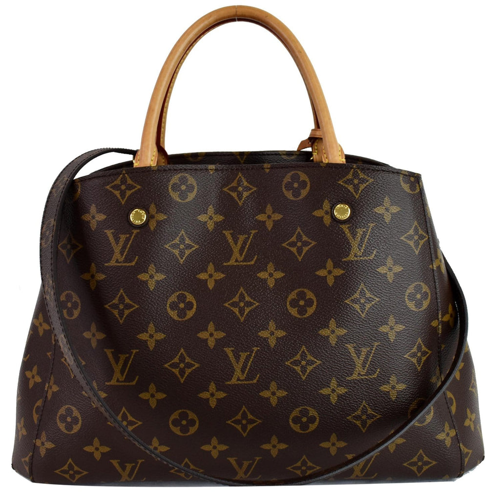 Louis Vuitton Montaigne Beige Monogram Empreinte Leather Shoulder Bag -  MyDesignerly