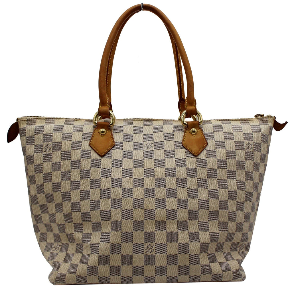 Shop for Louis Vuitton Damier Azur Canvas Leather Saleya MM Bag