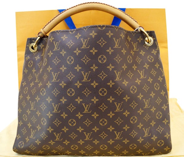 Synthetic leather with classic LV monogram print – logofabrics