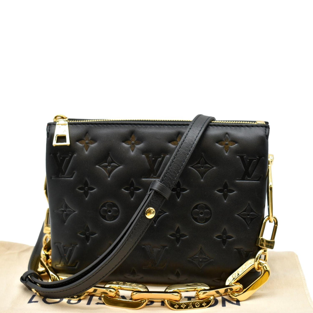 Louis Vuitton Black Monogram Embossed Puffy Lambskin Pochette Coussin Gold  Hardware Available For Immediate Sale At Sotheby's