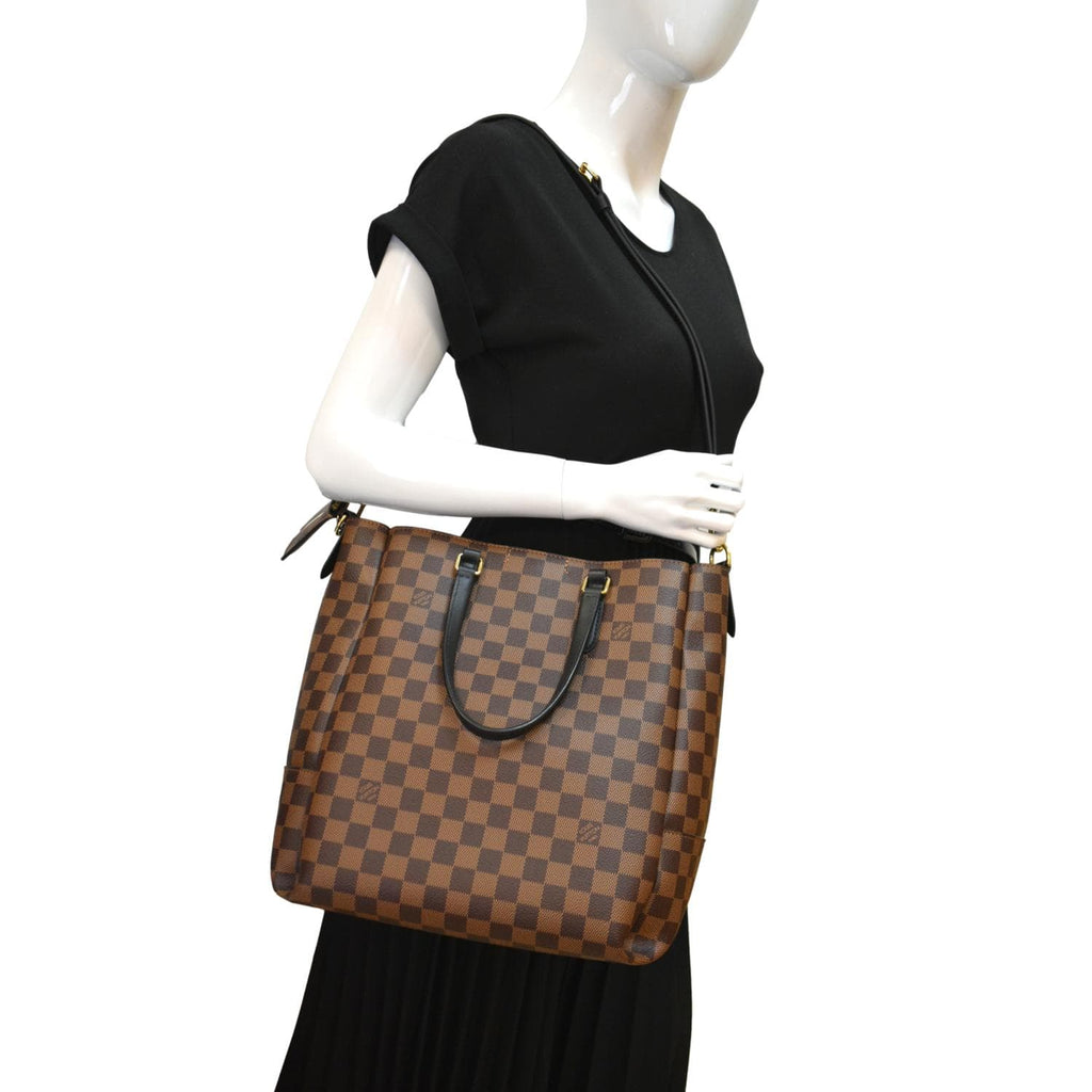 Louis Vuitton Damier Ebene Canvas Belmont Tote - Handbag | Pre-owned & Certified | used Second Hand | Unisex