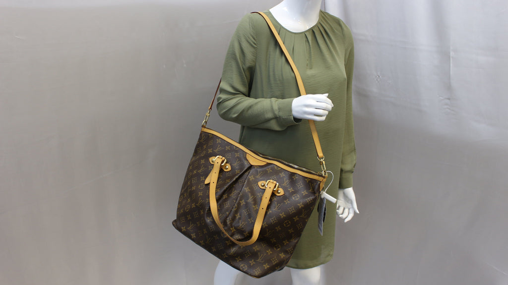 Authentic LOUIS VUITTON Monogram Palermo GM Tote Shoulder Bag TT1741