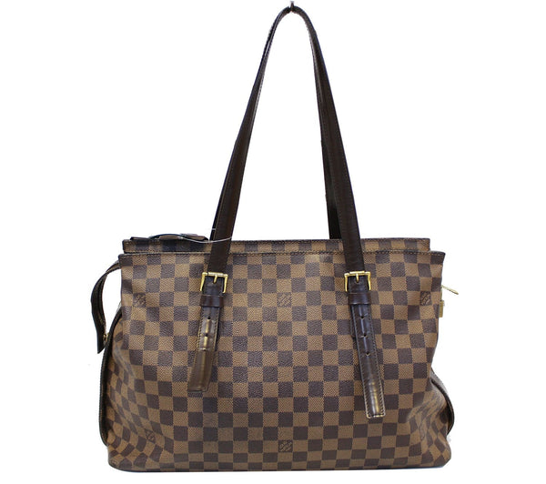 LOUIS VUITTON Damier Ebene Chelsea Large Shoulder Bag