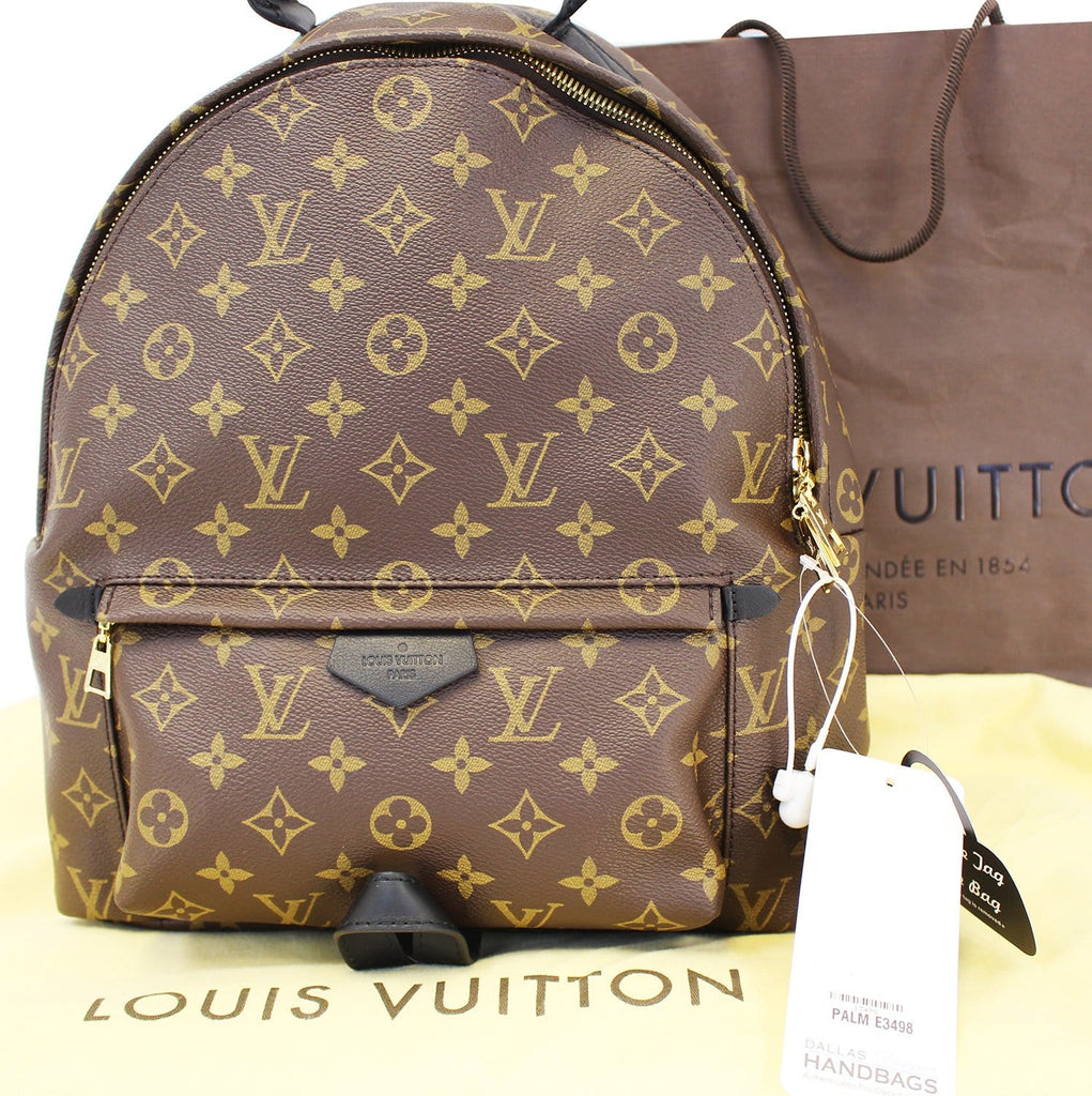 Palm springs leather backpack Louis Vuitton Brown in Leather - 24166828