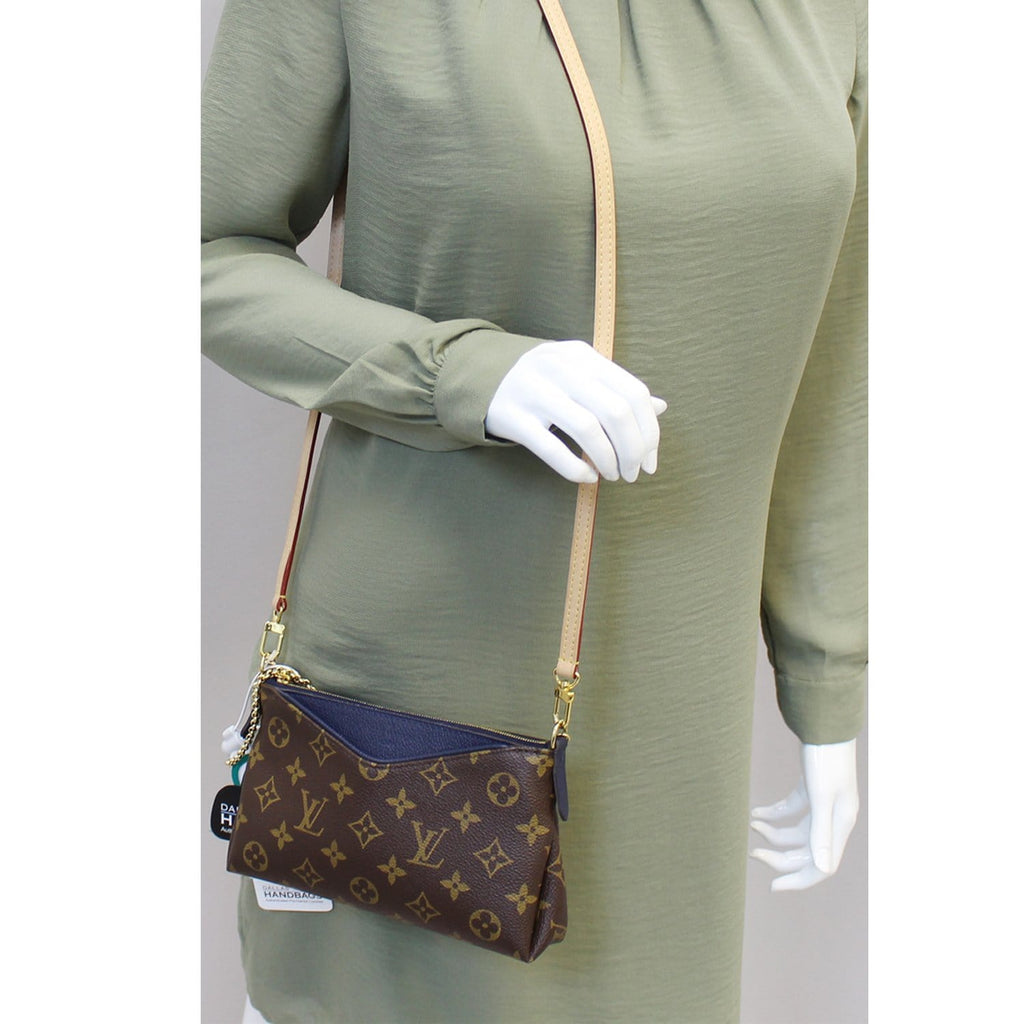 LOUIS VUITTON Pallas Clutch Monogram Canvas Crossbody Bag-US