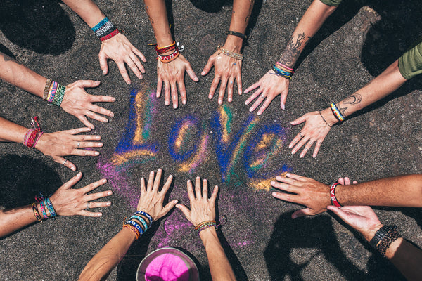 love is project bracelets worn by all in san francisco