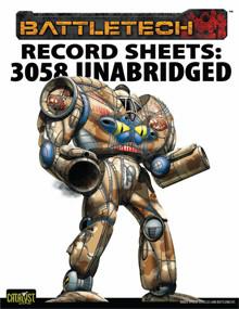 Record Sheets: 3058 Upgrade Unabridged, Inner Sphere