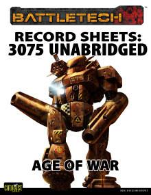 Record Sheets: 3075 Unabridged - Age of War