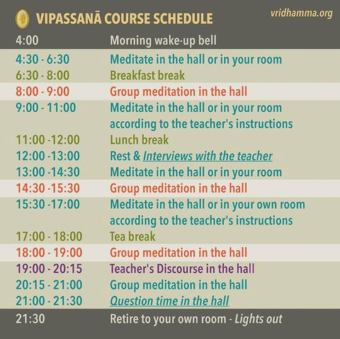 vipassana-course-schedule