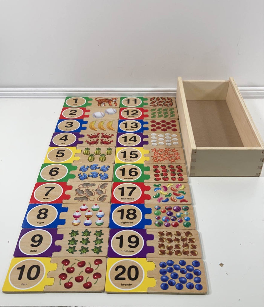 Melissa And Doug Self Correcting Wooden Number Puzzles