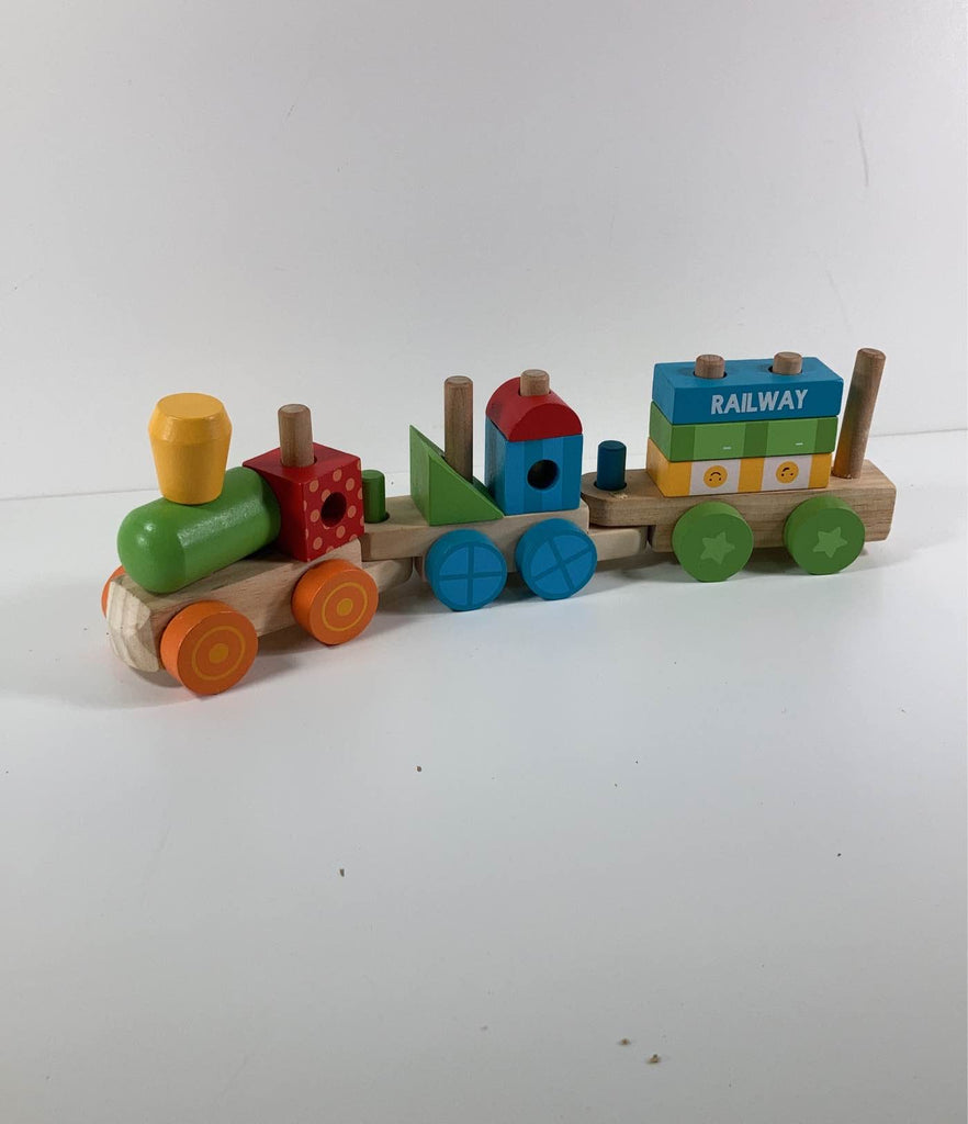 Wooden Stacking Train Set