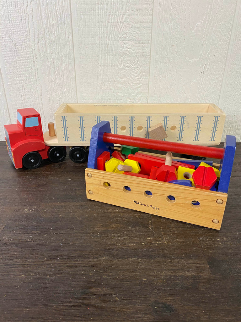 melissa and doug big rig building set