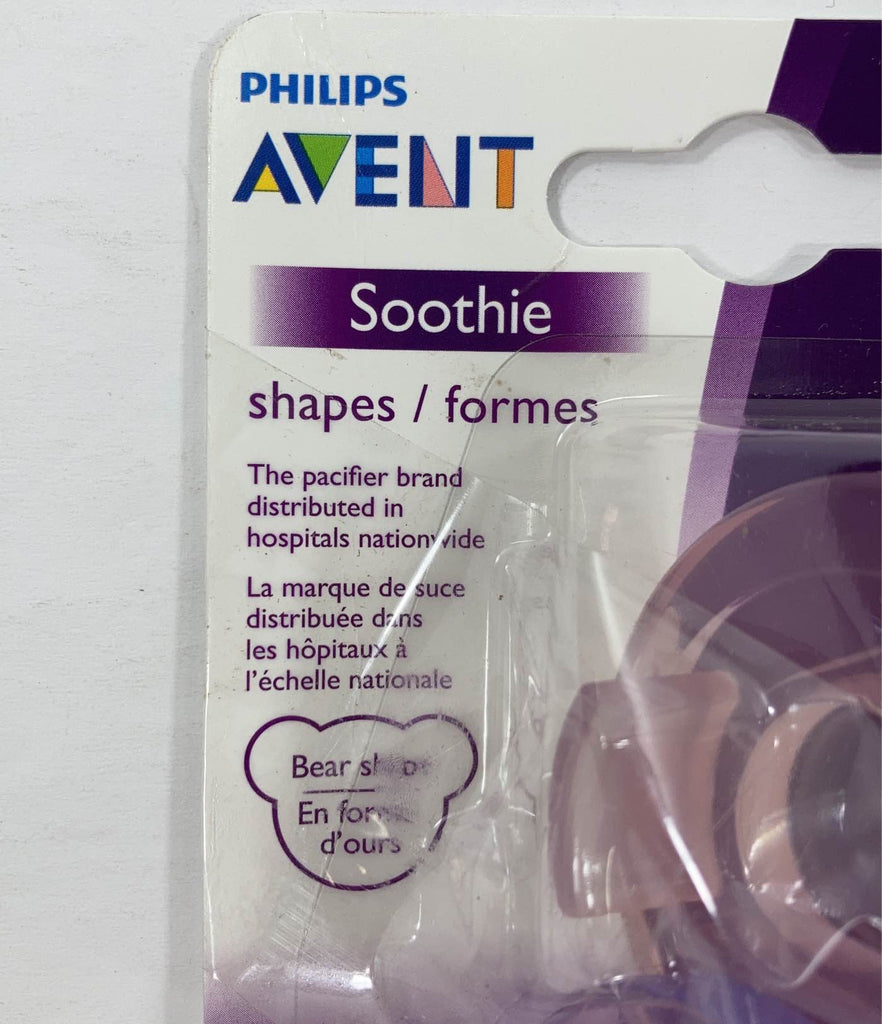 Philips Avent Soothie Pacifiers, 03 Months, 2Pack, Teddy Bear