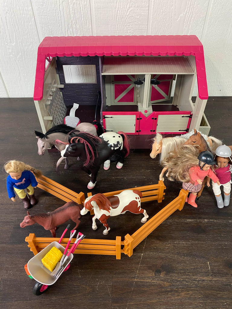 lori doll horse haven barn set