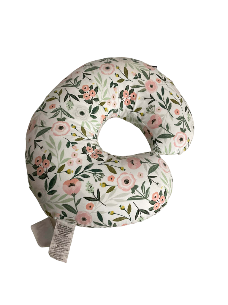 Boppy Organic Nursing and Infant Support Pillow, Blush Cottage Garden