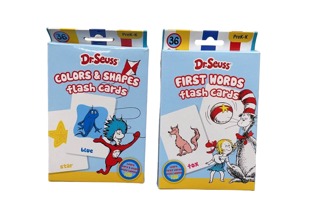 Dr. Seuss Color And Shapes Flash Cards