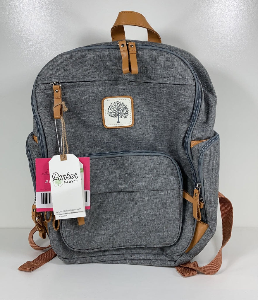 Parker Baby Co. Birch Bag Mini Diaper Backpack, Grey