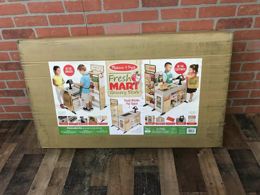 melissa & doug freestanding wooden fresh mart grocery