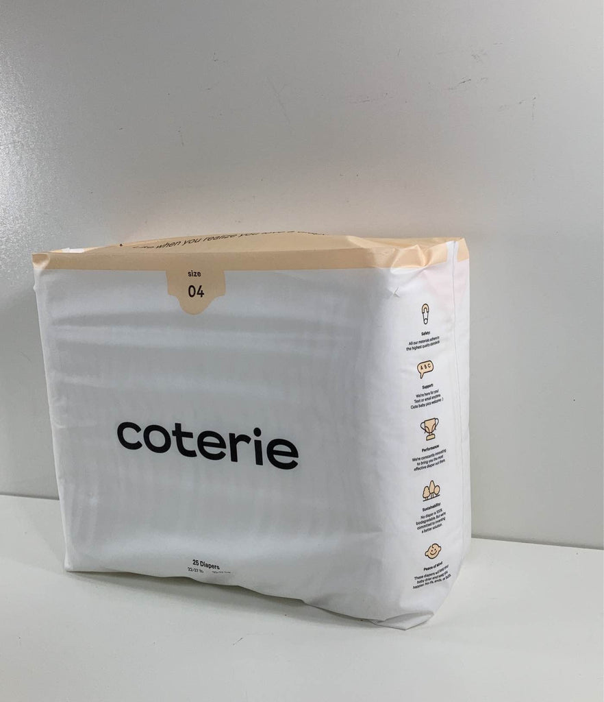 Coterie Diapers. 25Count, Size 04