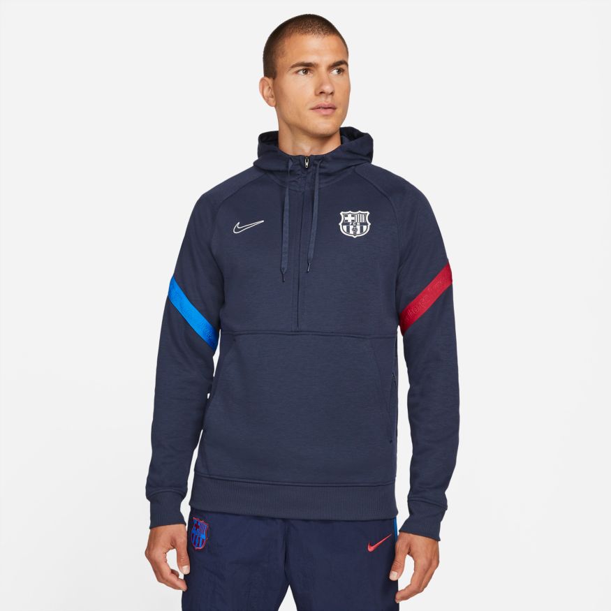 fc barcelona half zip jacket