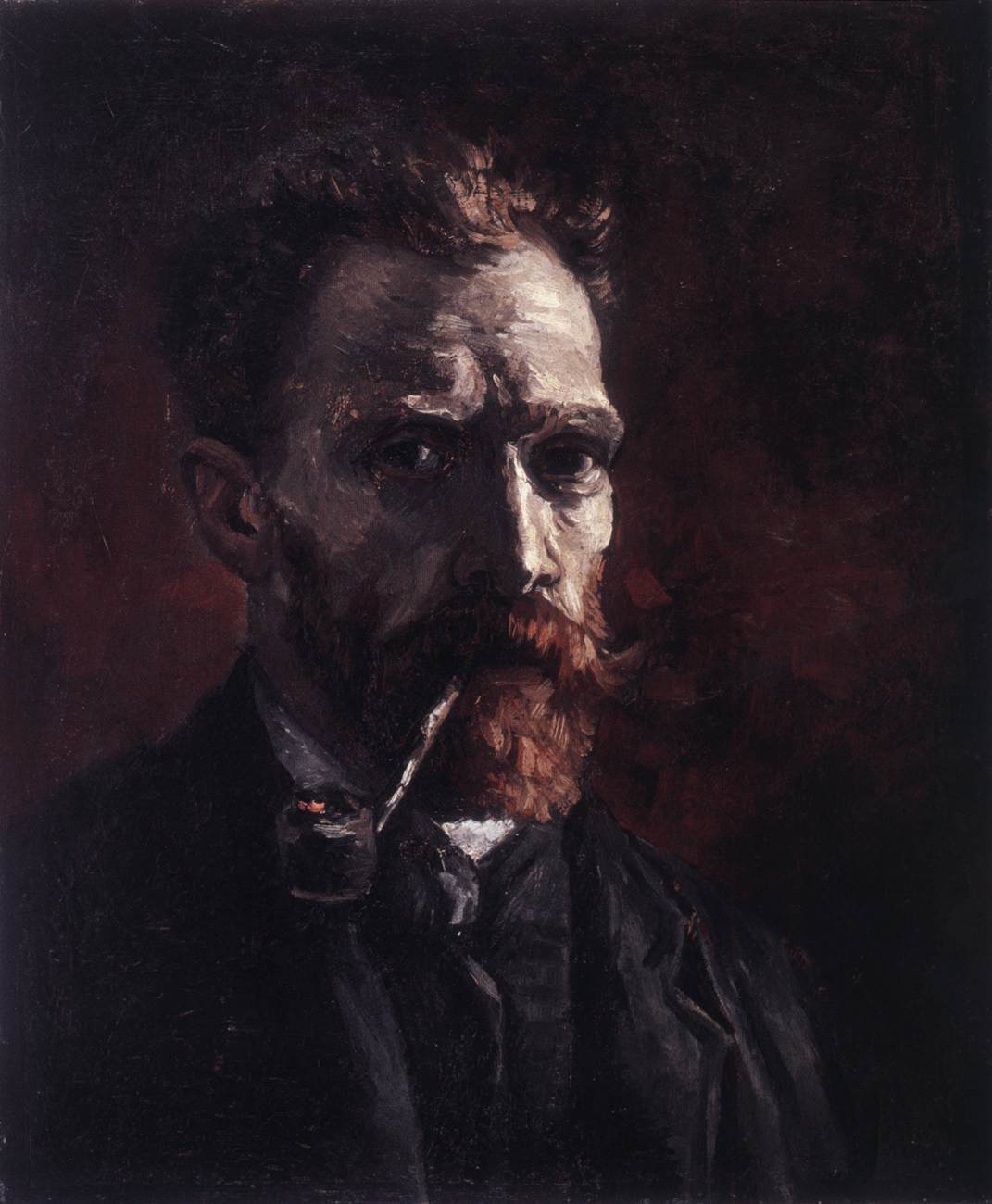 Van Gogh Self Portrait with Pipe