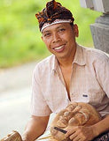 Wayan Rendah, wood carving from Bali