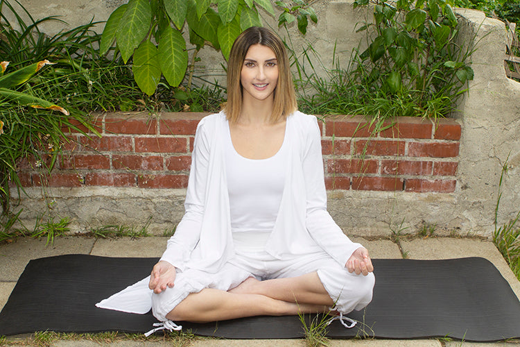 Organic White Cotton Yoga Clothing for 