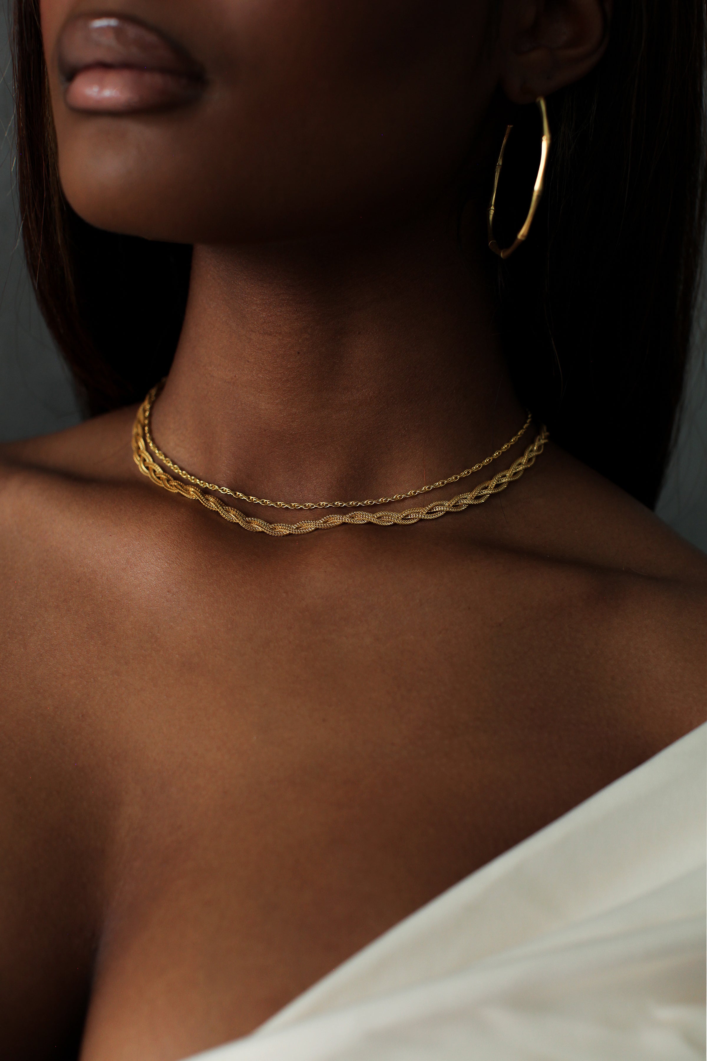 THE BRAID Necklace Stack I