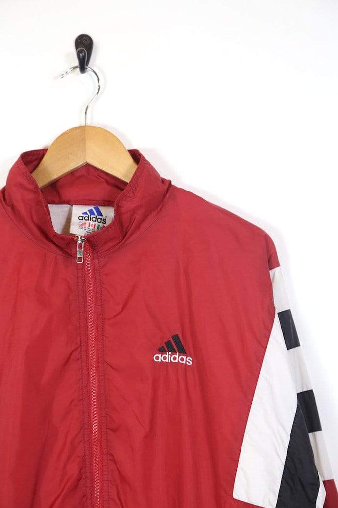 red adidas windbreaker